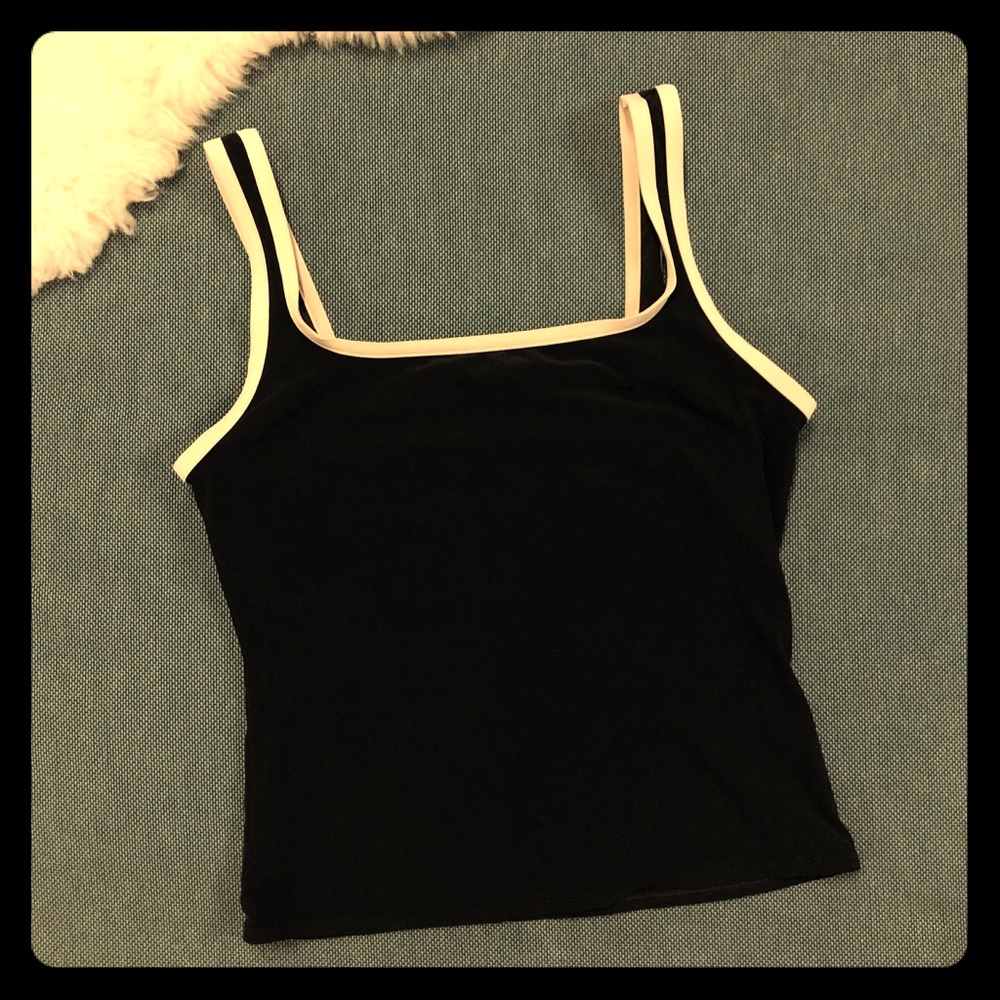 NW Victoria’s Secret Tankini Blk w Light Trim Sz M
